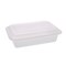 Pactiv Corp. Newspring VERSAtainer 8.8 x 6 x 2.5 Base/Lid Combo Microwavable Containers - White/Clear (150/Carton)
